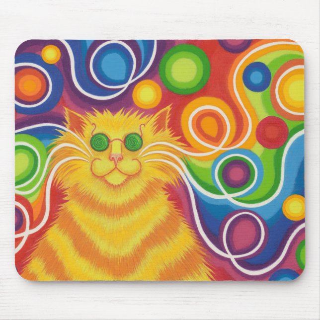 Psy-cat-delic mousepad musmatta (Framsidan)