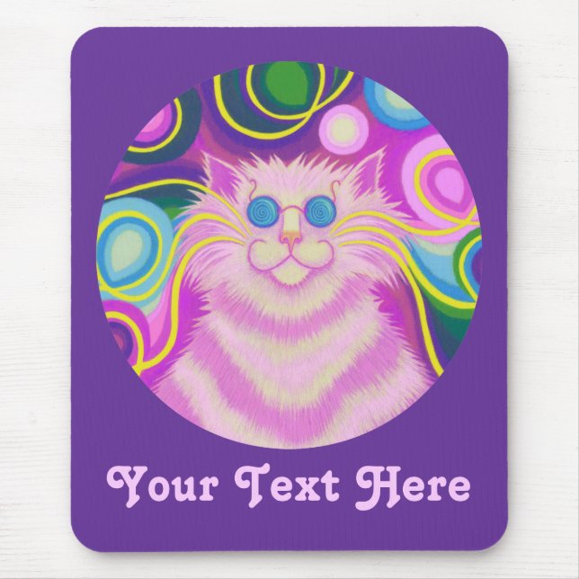 Psy-cat-delic rosa 'Your Text' lila moussat Musmatta (Framsidan)