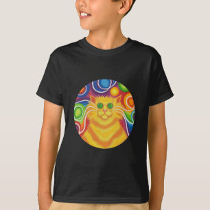 "Psy-cat-delic round 'Groovy Man!' t-shirt