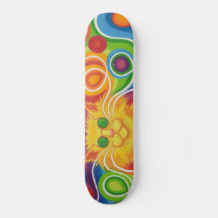 Psy-cat-delic-skateboard Mini Skateboard Bräda 18,5 Cm