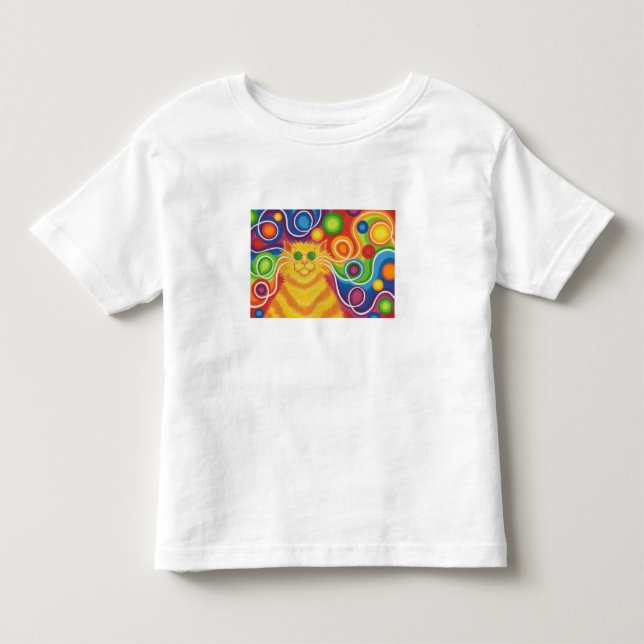 "Psy-cat-delic t-shirt" Tröja (Framsida)