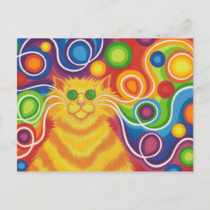 Psy-katt-delic vykort