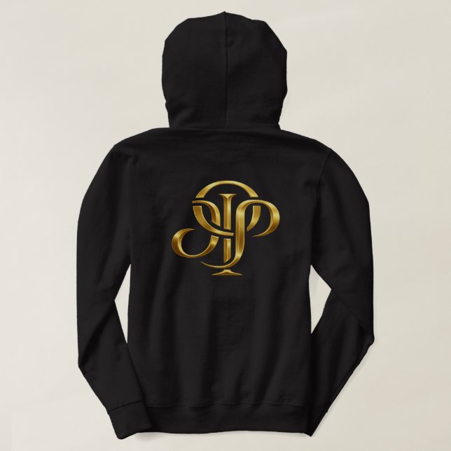 PSY Logotyp Designad Hoodie (Design baksida)