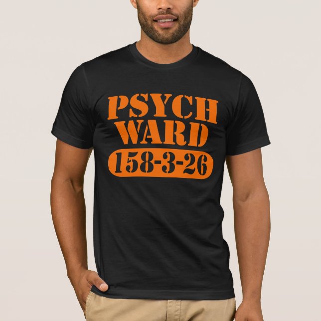 Psych avvärjer roligt tee shirt (Framsida)