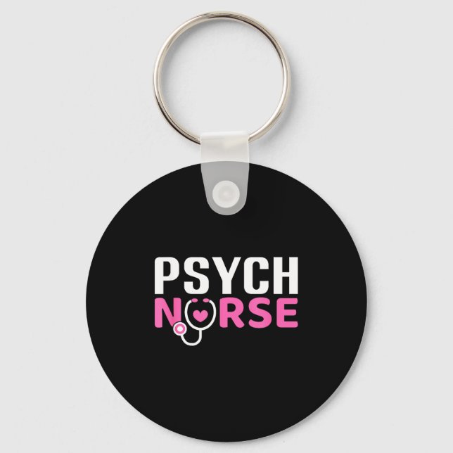 Psych Nurse Believe In Yourself Sitive Quote Desig Nyckelring (Framsida)