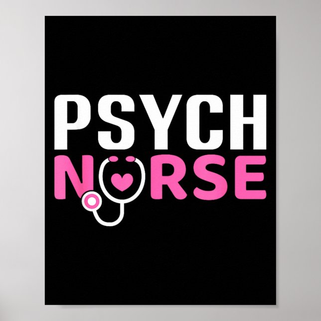 Psych Nurse Believe In Yourself Sitive Quote Desig Poster (Framsidan)