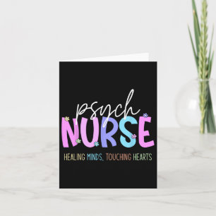 Psych Nurse Healing Minds Touching Hearts Psychiat Kort