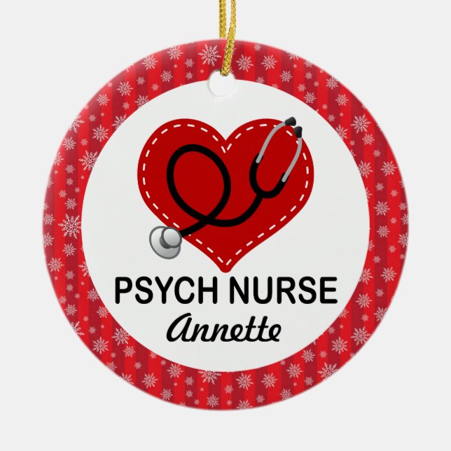 Psych Nurse jul Gift Ornament (Framsidan)