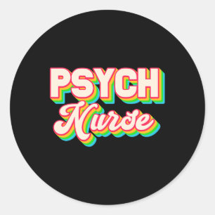 Psych Nurse Psychiatic Nursing Department Mental Runt Klistermärke