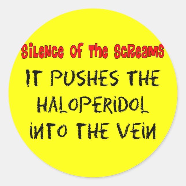 Psych Nurse Superskoj Gifts Runt Klistermärke (Framsida)