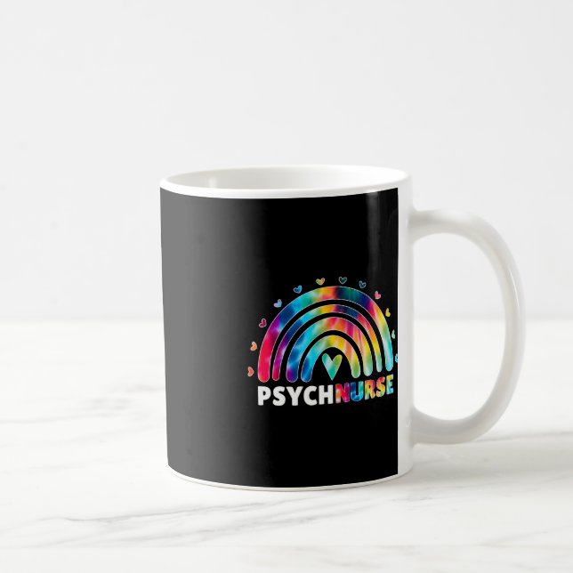 Psych Nurse Tie Dye Nursing Mental Health Psychiat Kaffemugg (Höger)
