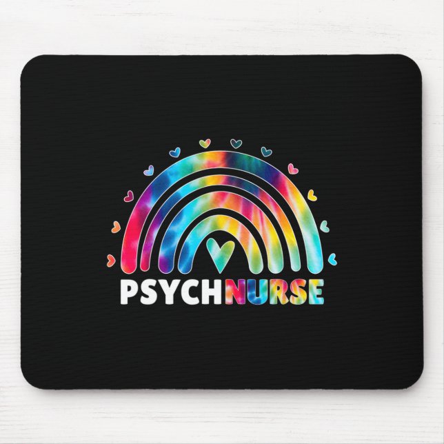 Psych Nurse Tie Dye Nursing Mental Health Psychiat Musmatta (Framsidan)