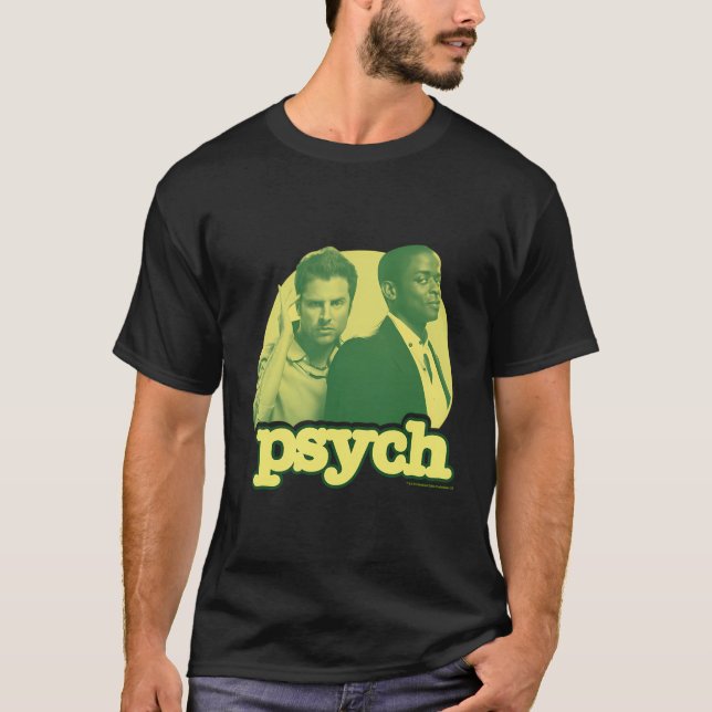 Psych Shawn Spencer and Gus T Shirt (Framsida)