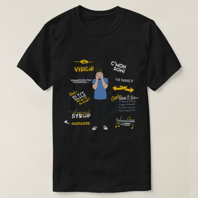 Psych - Shawn Spencer-offerter T Shirt (Design framsida)