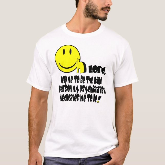 Psych T. tänder färger T-shirt (Framsida)