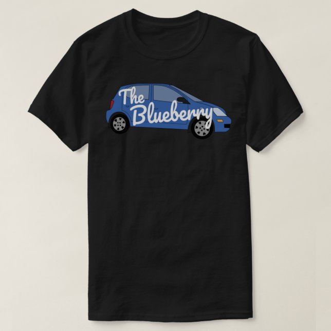 Psych the Blueberry Sticker T Shirt (Design framsida)
