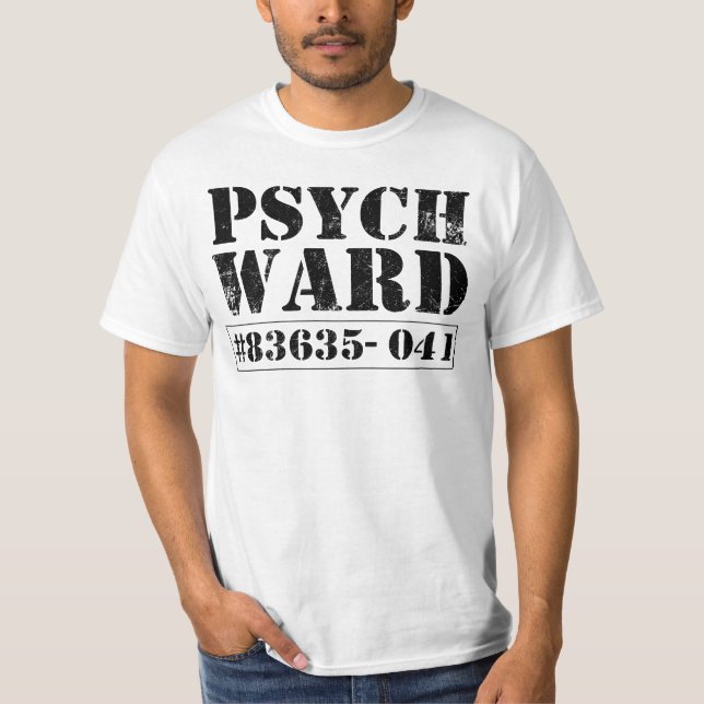 Psych Ward - Escaped Convict Finare Dress Costume T Shirt (Framsida)