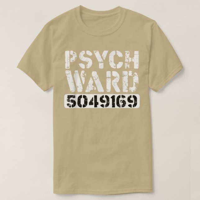 Psych Ward Inmate Jail Spooky Puns Costume Jailbir T Shirt (Design framsida)