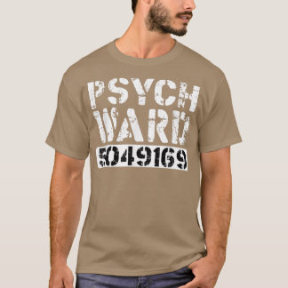 Psych Ward Inmate Jail Spooky Puns Costume Jailbir T Shirt