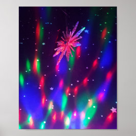 Psychadelic Disco Färg Poster