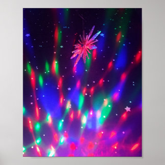 Psychadelic Disco Färg Poster