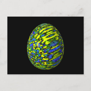 Psychadelic Egg 2 Vykort
