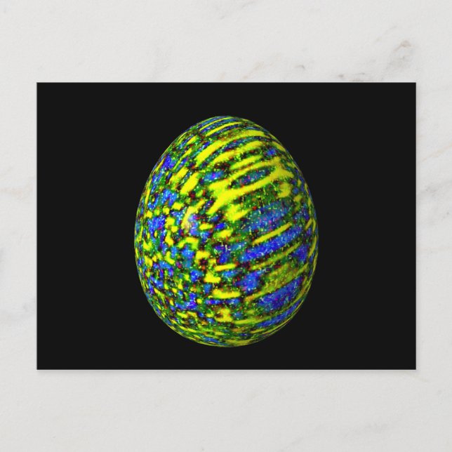 Psychadelic Egg 2 Vykort (Framsida)