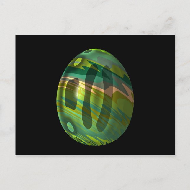 Psychadelic Egg 4 Vykort (Framsida)