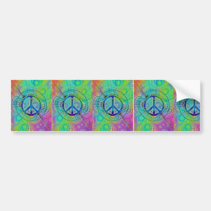 Psychadelic fredstecken bildekal
