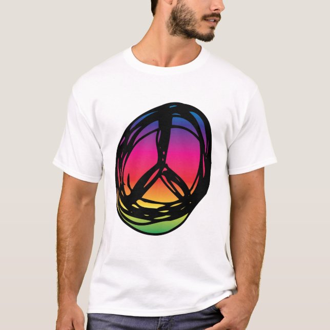 Psychadelic fredstecken tee (Framsida)