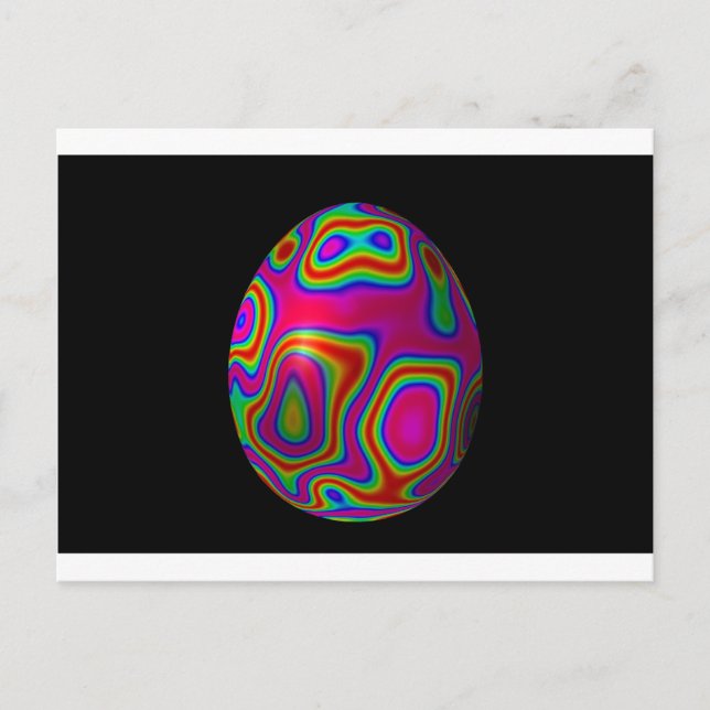 Psychadelic påskägg 5 helg vykort (Framsida)