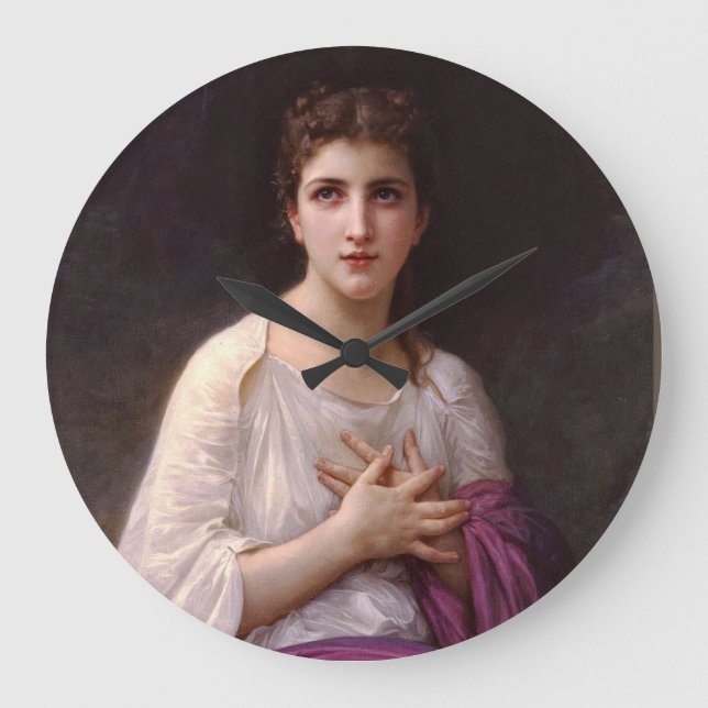 Psyche 1892 William Bouguereau Stor Klocka (Framsida)