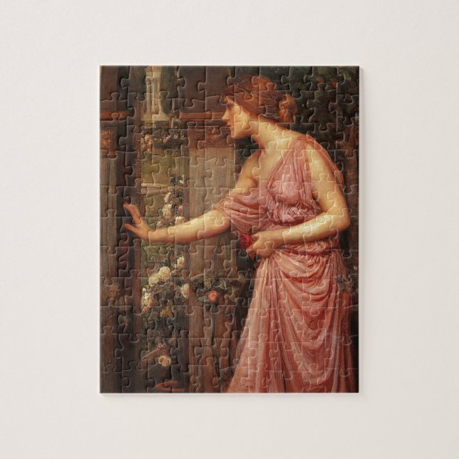 Psyche Entering Cupid's Garden by Waterhouse Pussel (Vertikal)