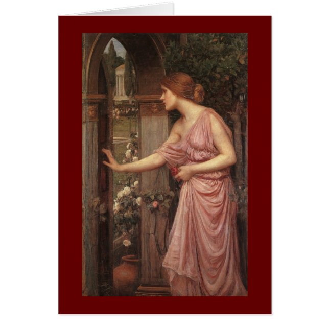 Psyche Entering Cupid's Garden Hälsningskort (Framsidan)