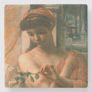 Psyche i Temple of Kärlek (av Edward Poynter) Stenunderlägg