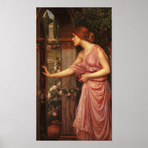 Psyche Pre Raphaelite av John W. Waterhouse Poster