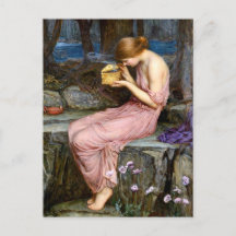 Psyche som öppnar Golden Box Waterhouse Painting