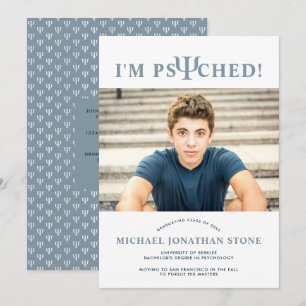 Psyched ψ Psychology Studenten-inbjudan Meddelande