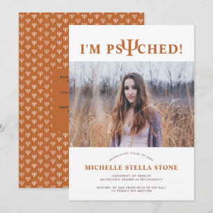Psyched ψ Psychology Studenten-inbjudan Meddelande