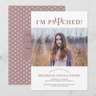 Psyched ψ Psychology Studenten-inbjudan Meddelande