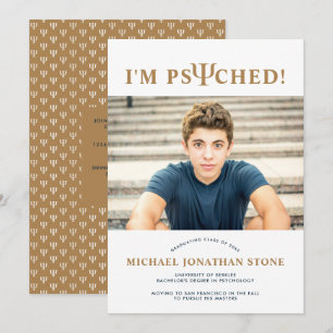 Psyched ψ Psychology Studenten-inbjudan Meddelande
