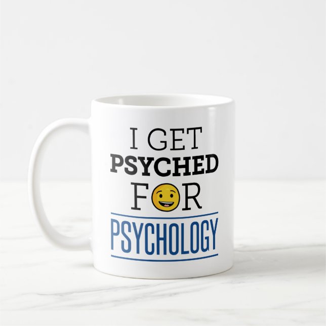 Psyched for Psychology Psycholog Psych Kaffemugg (Vänster)