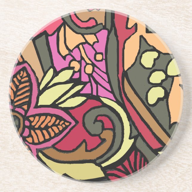 Psychedelic 60-talets Stil Underlägg (Framsidan)