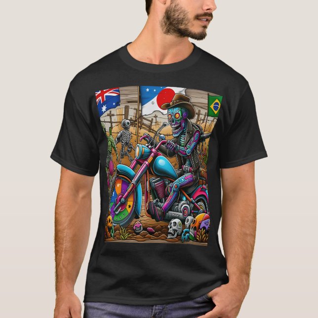 Psychedelic Adventure in the Post-Apocalyptic T Shirt (Framsida)