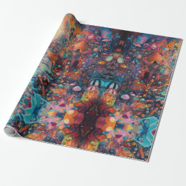 Psychedelic Alice in wonderland Girl Theme Presentpapper