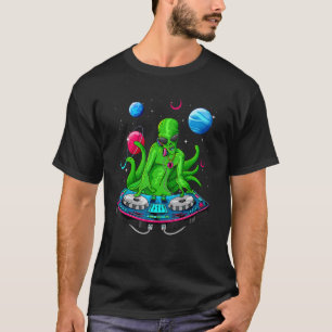 Psychedelic Alien DJ EDM Raver Trance Music Festiv T Shirt