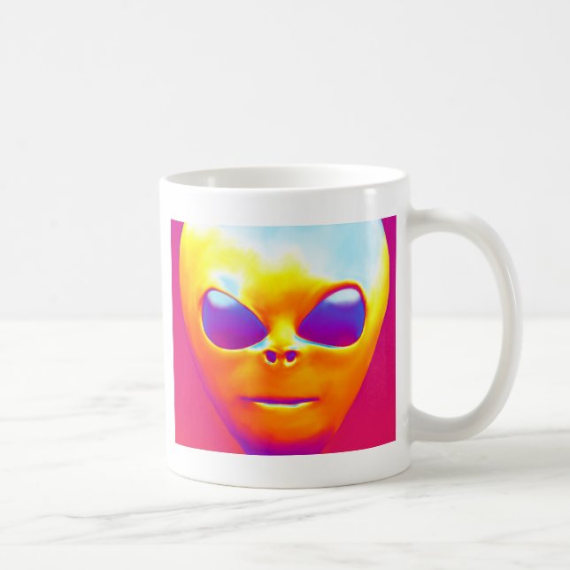 Psychedelic Alien Kaffemugg (Höger)