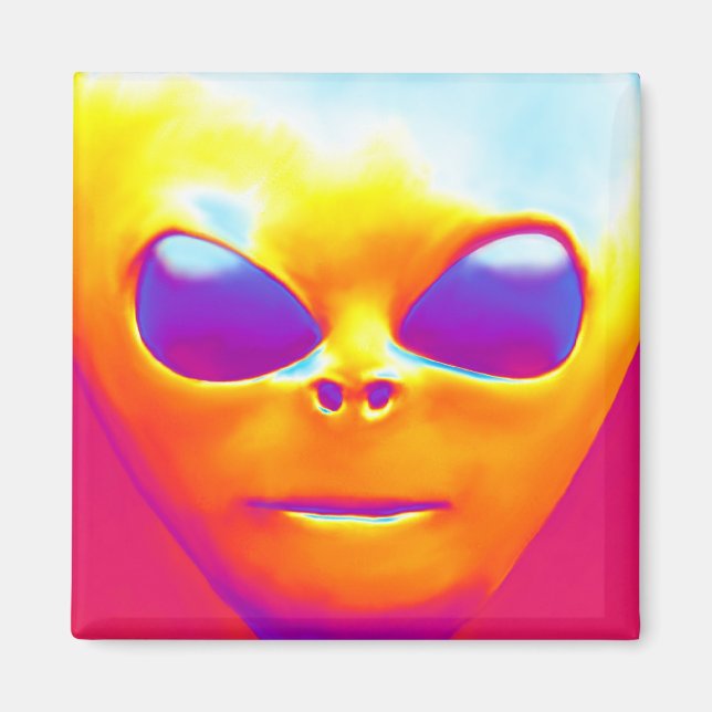 Psychedelic Alien Magnet (Framsidan)