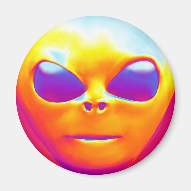 Psychedelic Alien Magnet (Framsidan)
