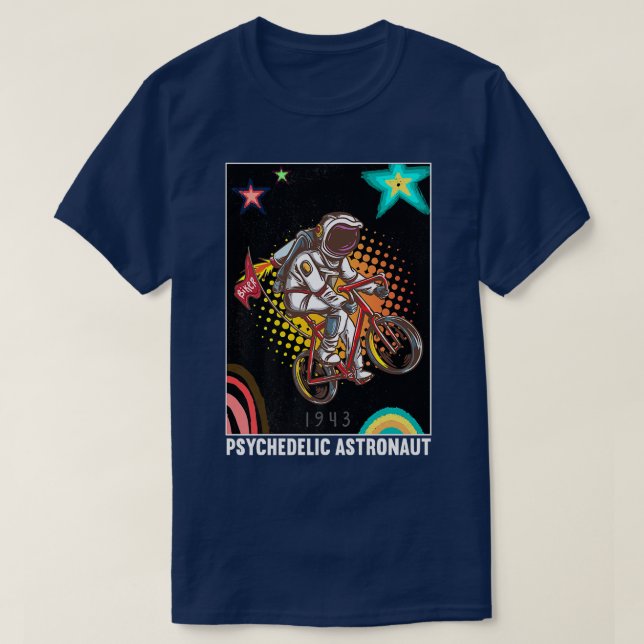 Psychedelic Astronaut Premium T-Shirt (Design framsida)